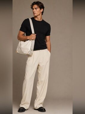 Alexander Wang Ryan Large Oyster Leather Shoulder Bag Hobo Tote Men Unisex